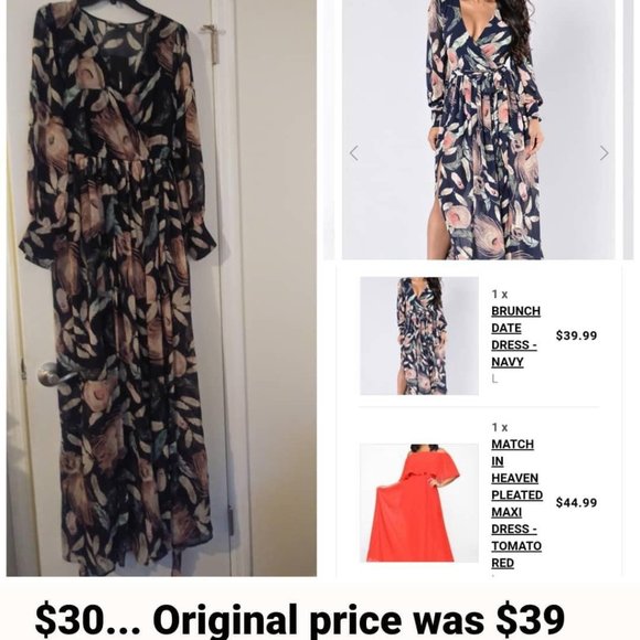 Fashion Nova | Dresses | Brunch Date Navy Dress From Fashion Nova | Poshmark